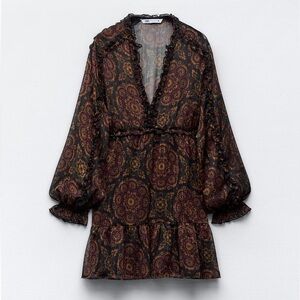 NWT Zara floral boho printed dress